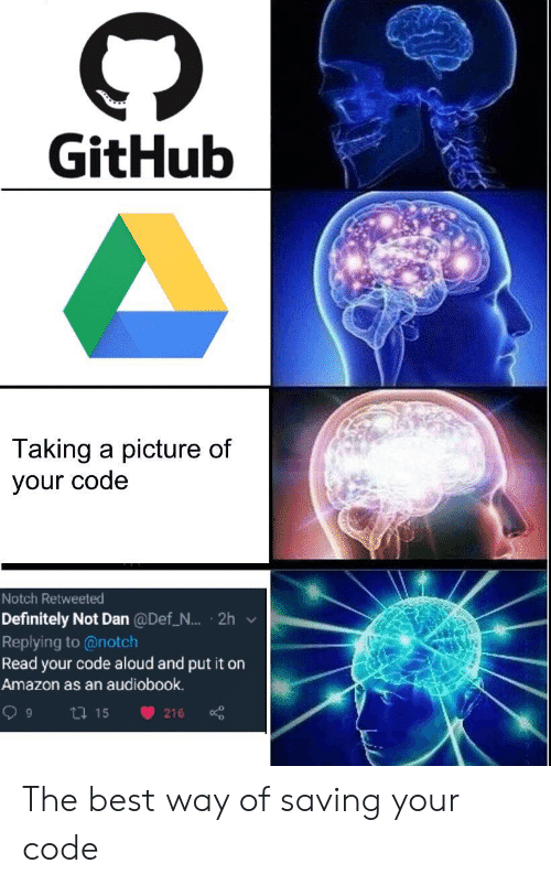 saving your code
