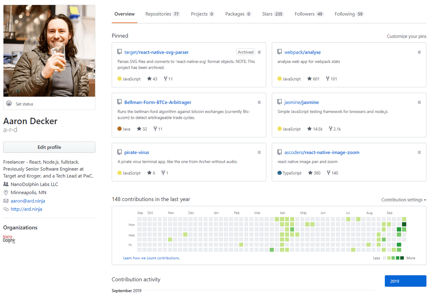 aarons profile github